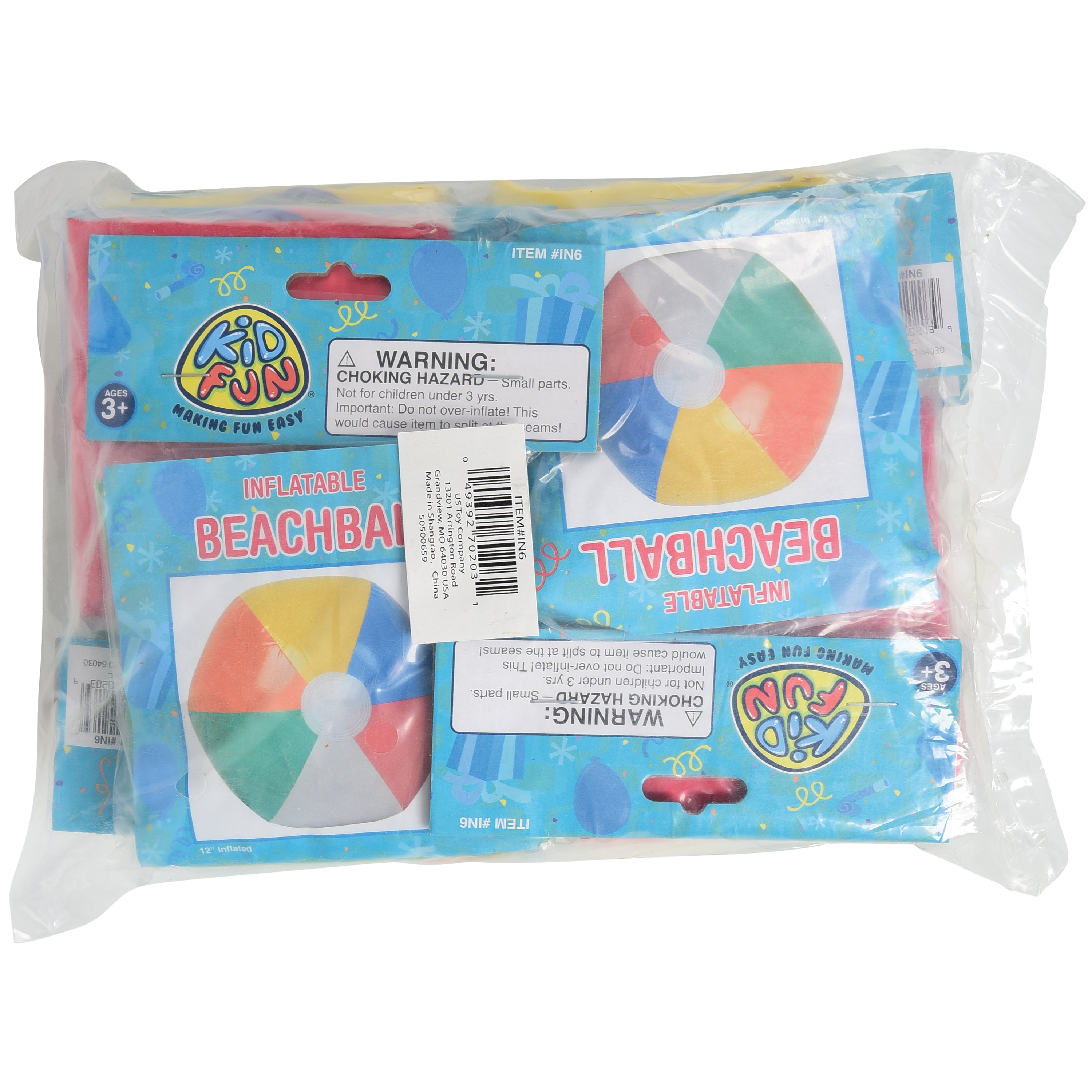 Beachball Inflates/16 In/12 In Diam - 12 Count
