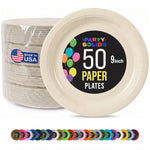 9 in. Ivory Paper Plates | 50 Ct.