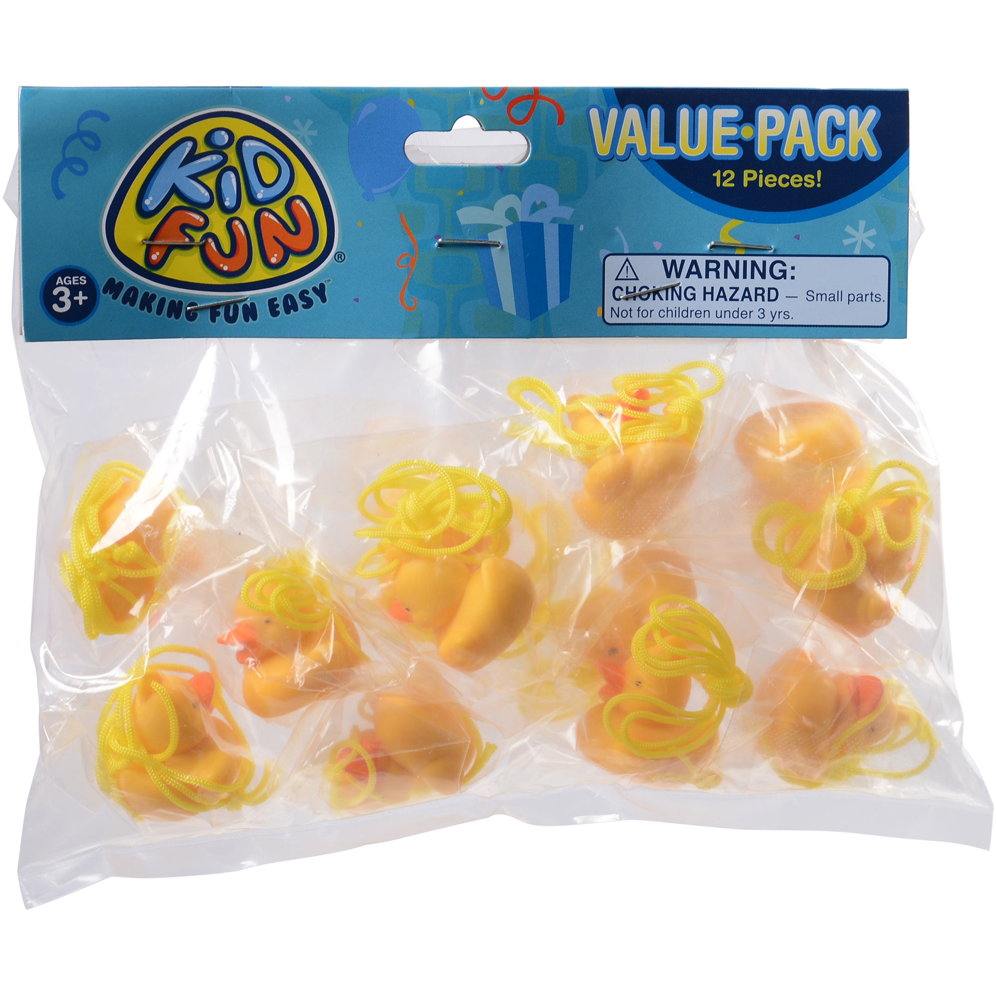 Rubber Duck Necklaces - 12 Count