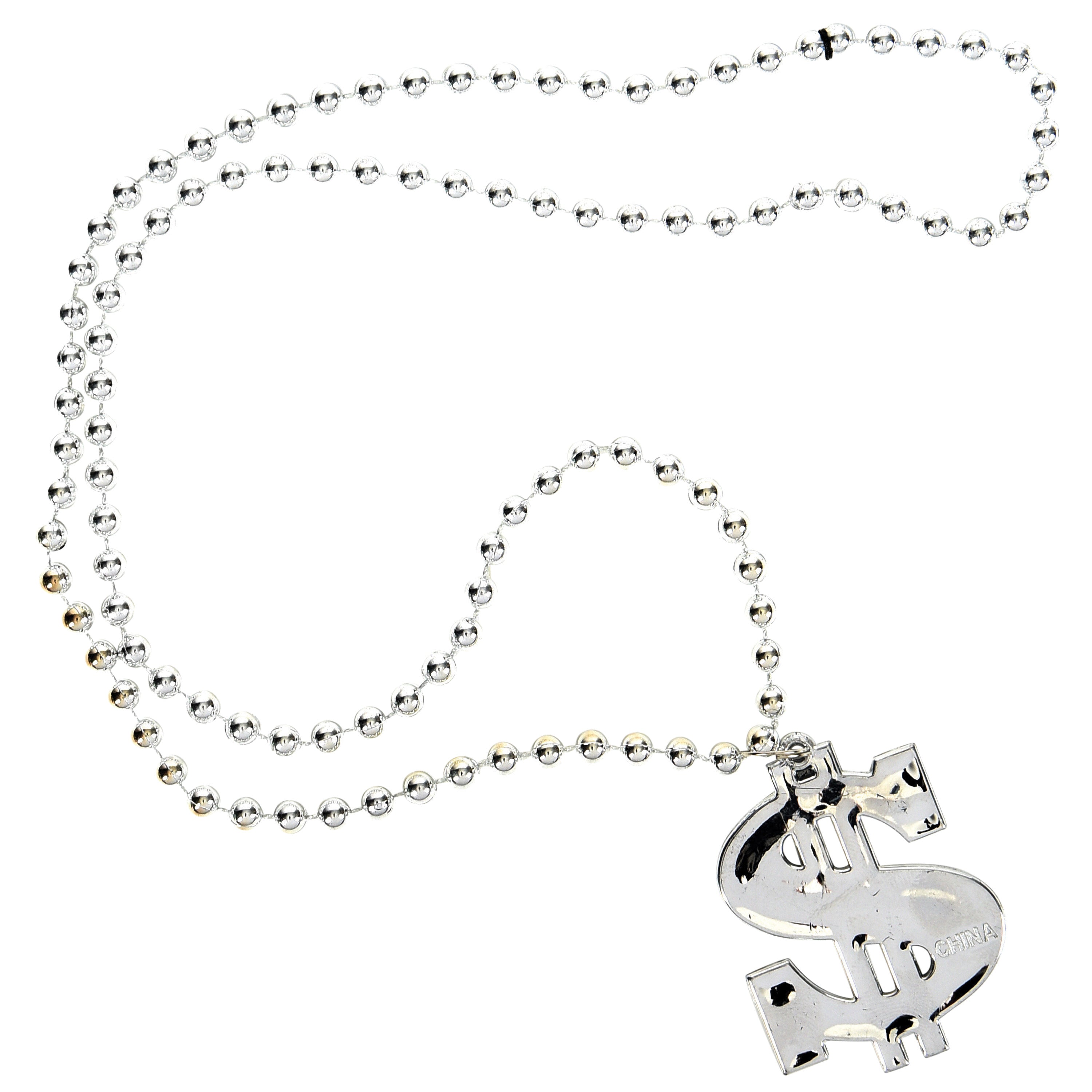 Dollar Sign Necklaces - 12 Count