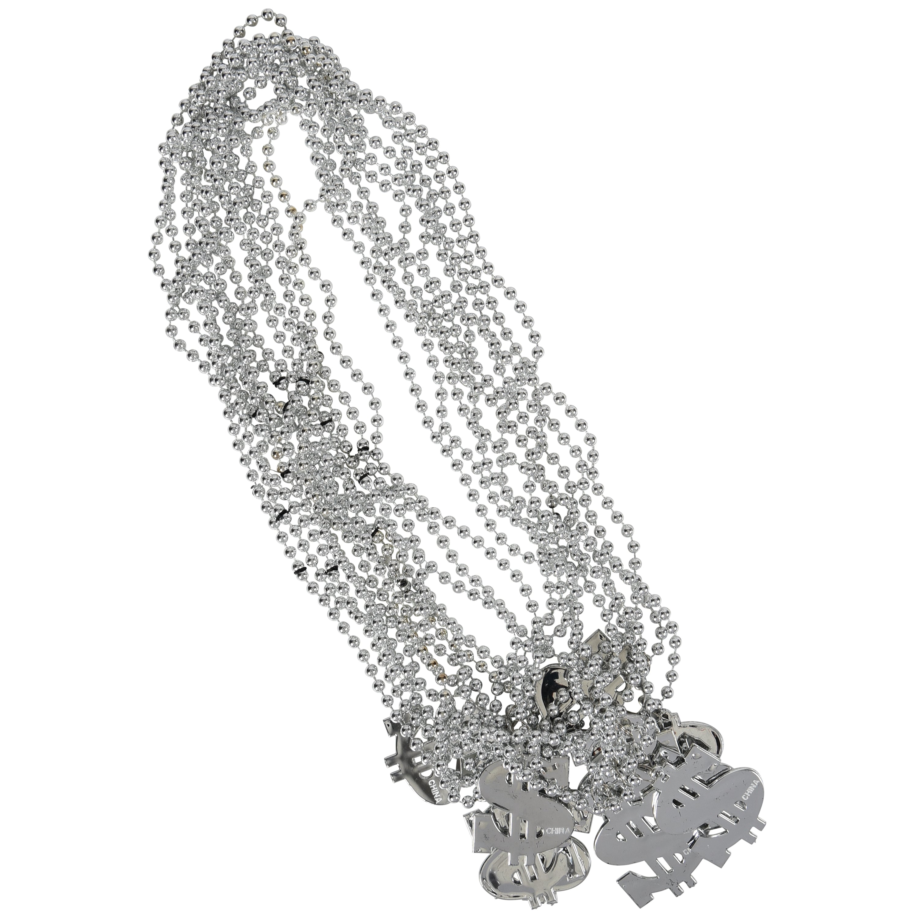 Dollar Sign Necklaces - 12 Count