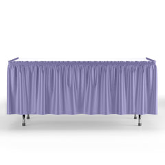 Lavender Plastic Table Skirt
