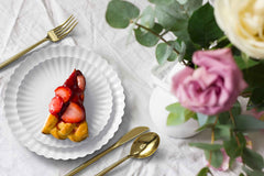 Scalloped Paper Plate Combo 20/20 - Snow