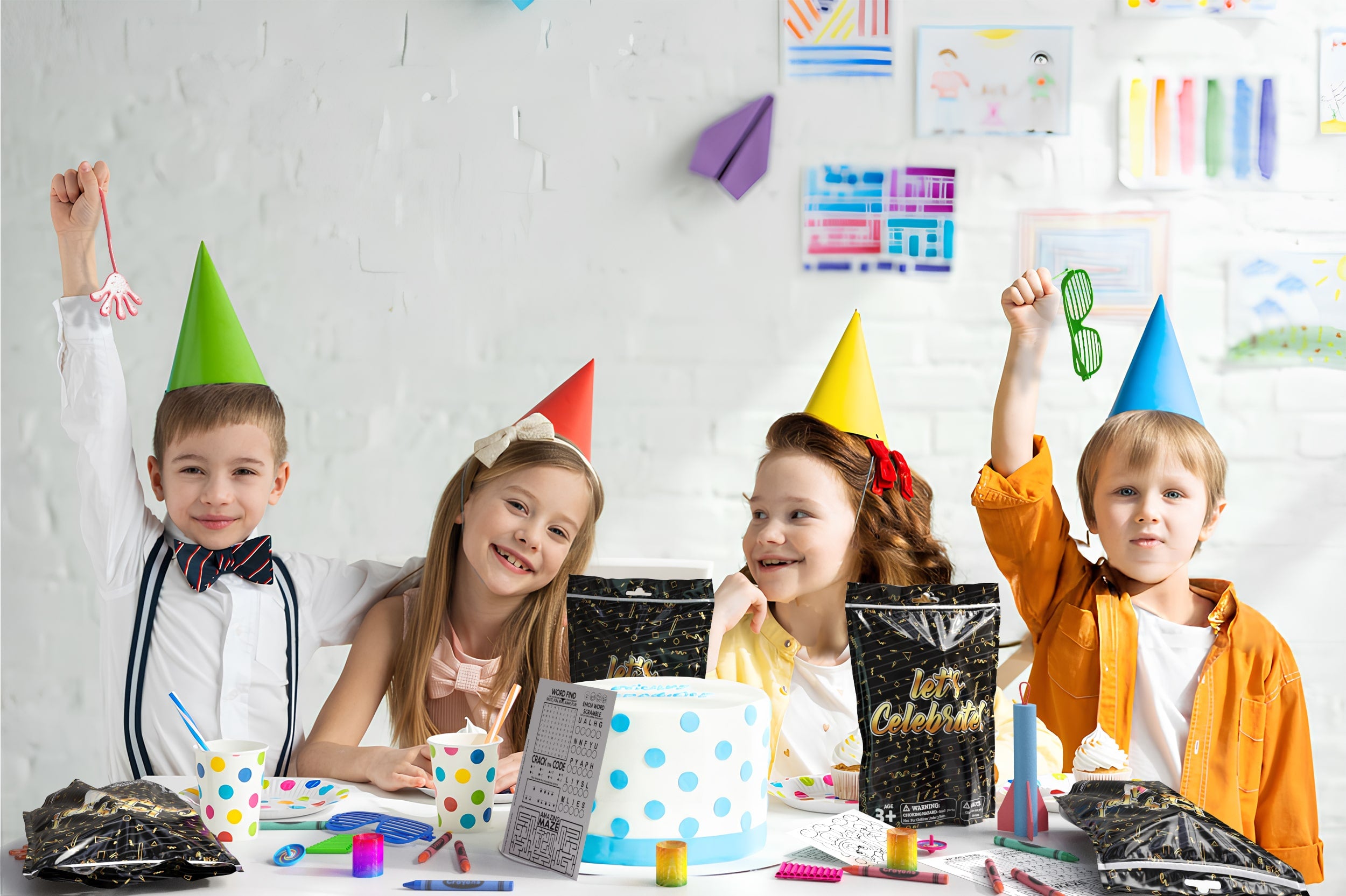 8 Piece Goody Bag - Let's Celebrate | 10 Count