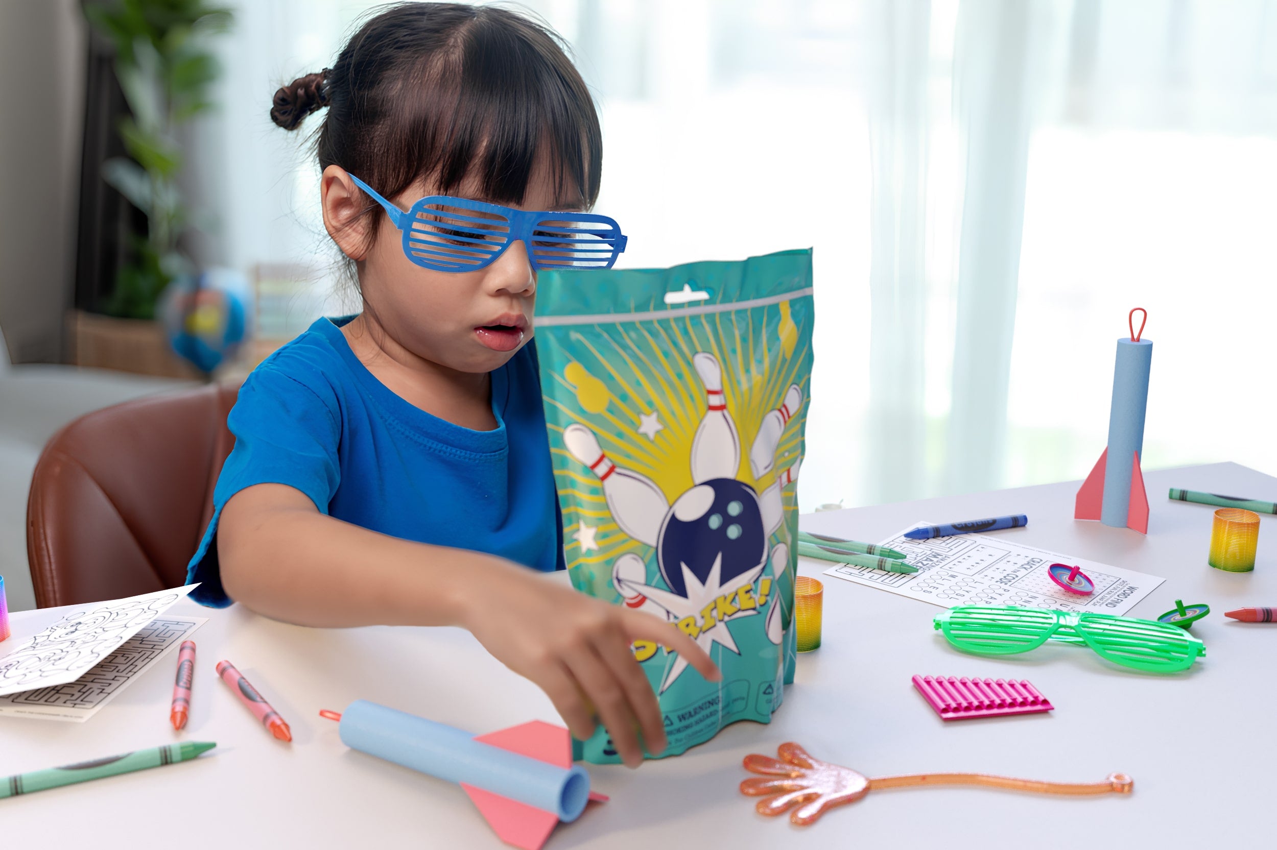 8 Piece Goody Bag - Bowling Theme | 10 Count