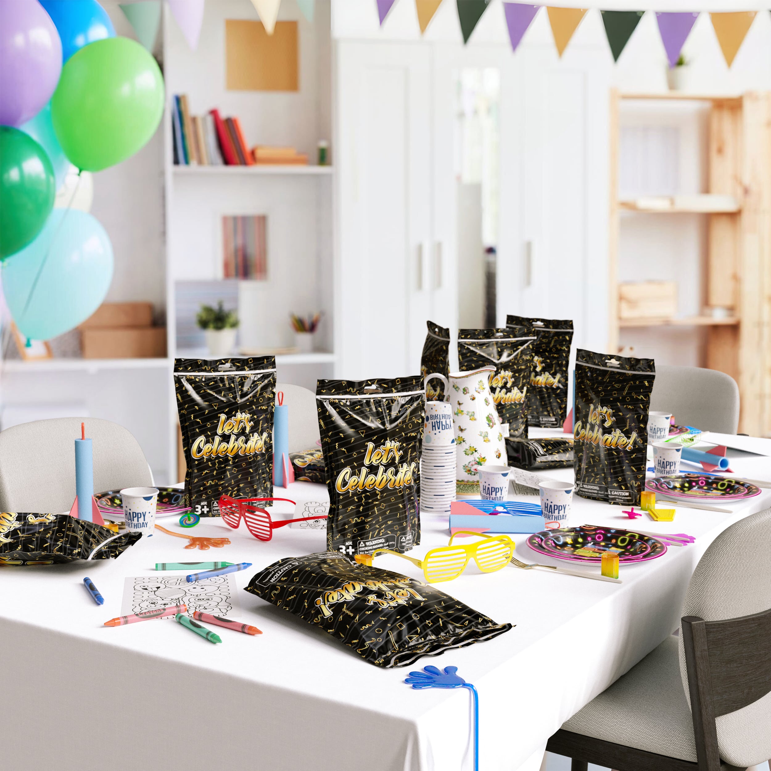 8 Piece Goody Bag - Let's Celebrate | 10 Count