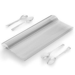 Exquisite Clear Plastic Tasting Spoons 100 Count - 4 in.