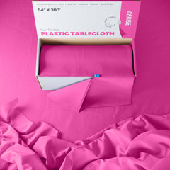 54 In. x 300 Ft. Cut To Size Table Roll  | Cerise | Case of 4