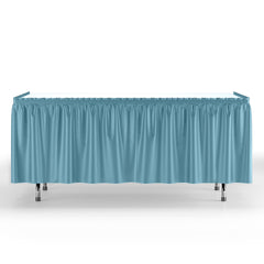 Light Blue Plastic Table Skirt