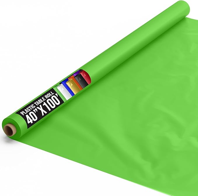 Unleashed - 40 In. x 100 Ft. Lime Green Table Roll