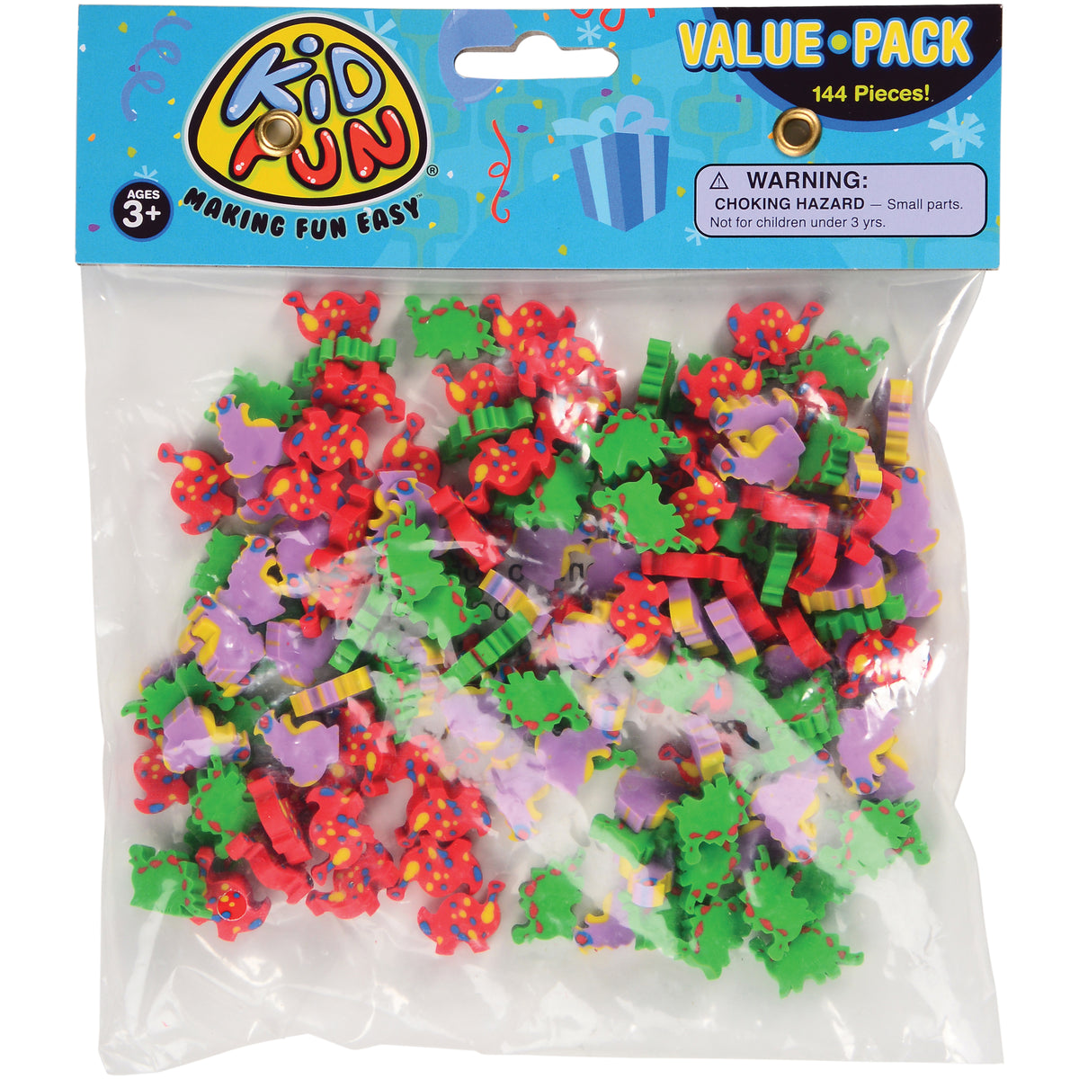Mini Dino Erasers (Sold By Gross)