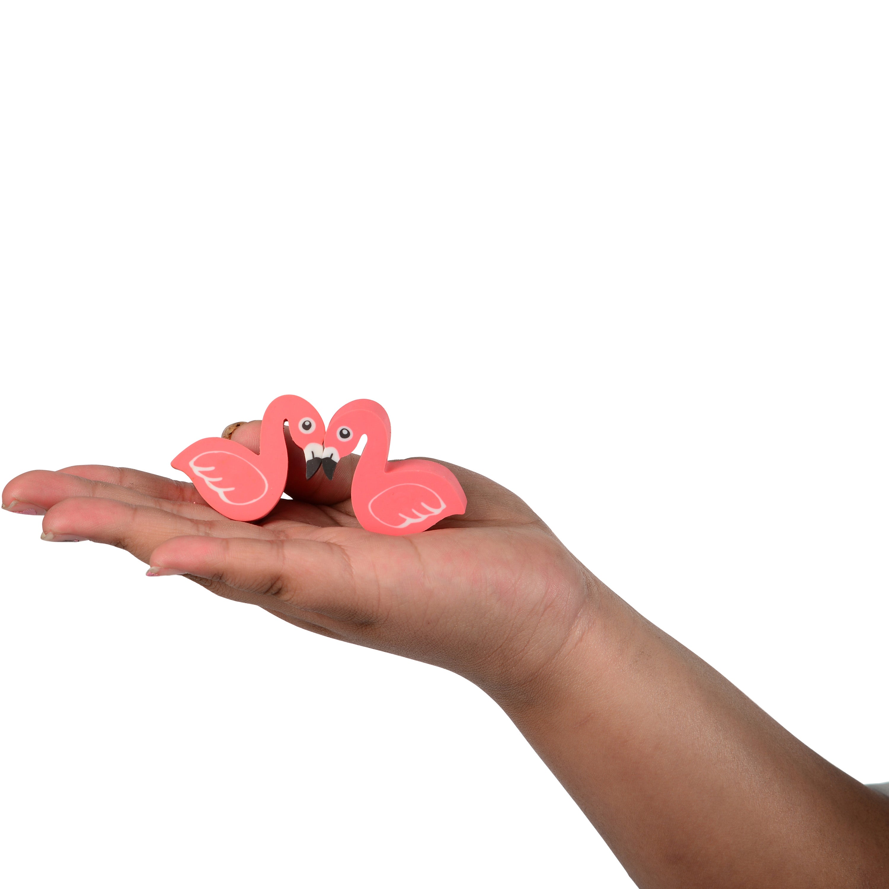 Flamingo Eraser Pencil Toppers - 12 Count
