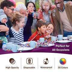 Magenta Plastic Table Cover | Case of 48 - 54 In. x 108 In.