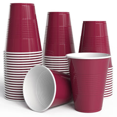 18 Oz. Burgundy Plastic Cups - 50 Ct.