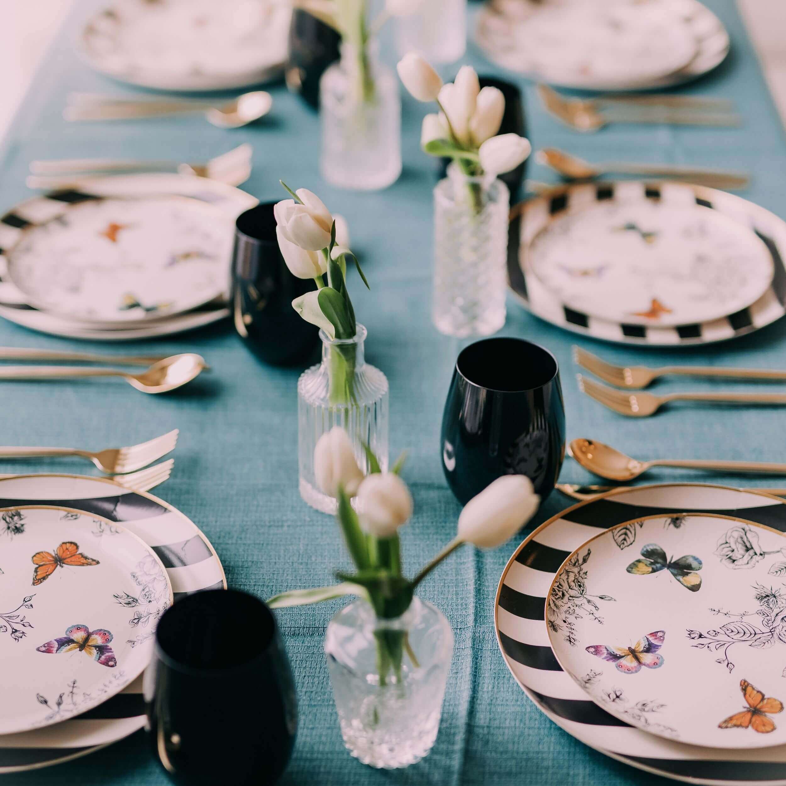 Earthtrends Monarch Design Paper Plates Combo Set 16/16