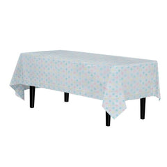 Pastel Polka Dot Plastic Table Covers | 12 Pack - 54 In. x 108 In.