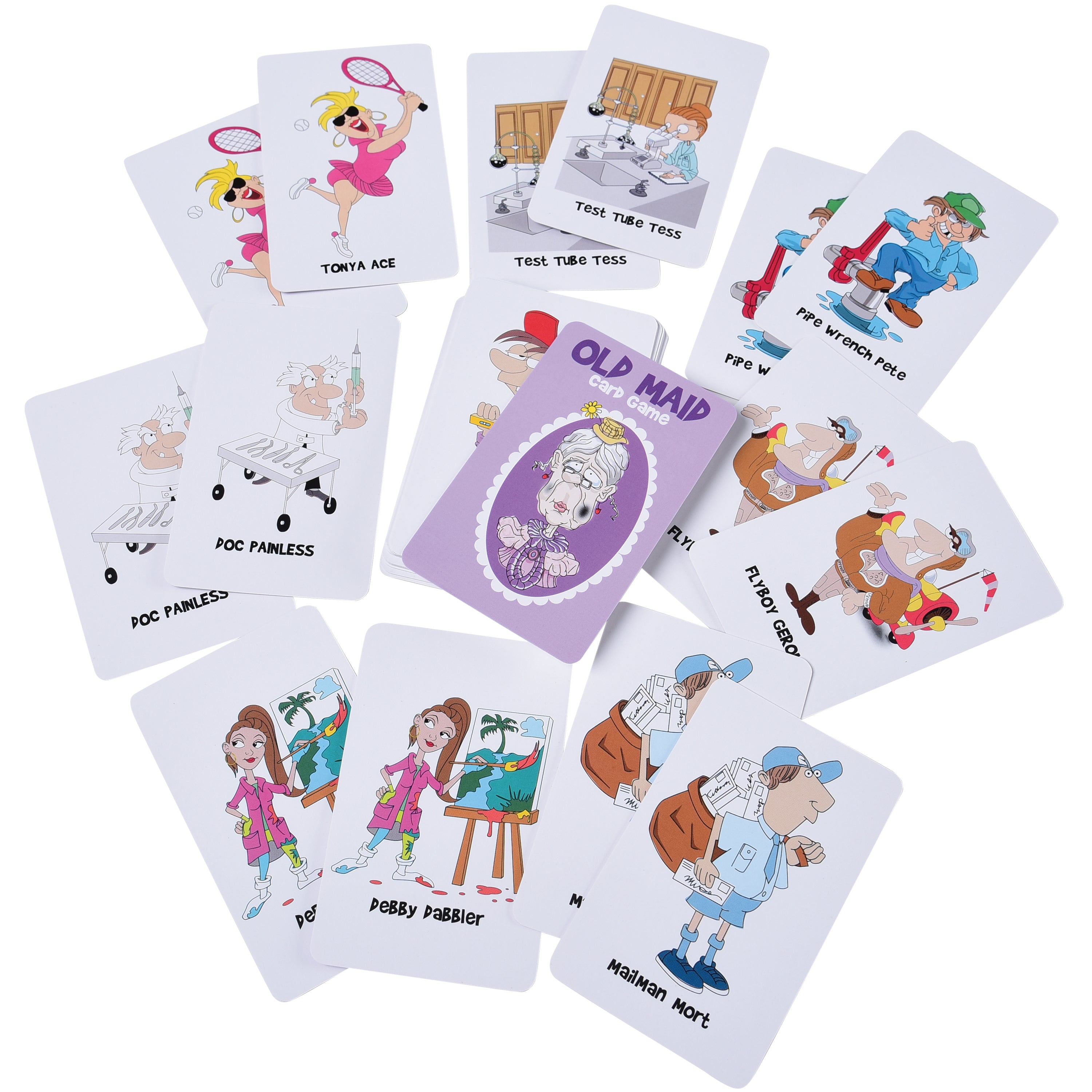 Old Maid & Hearts Value Card Games - 12 Count