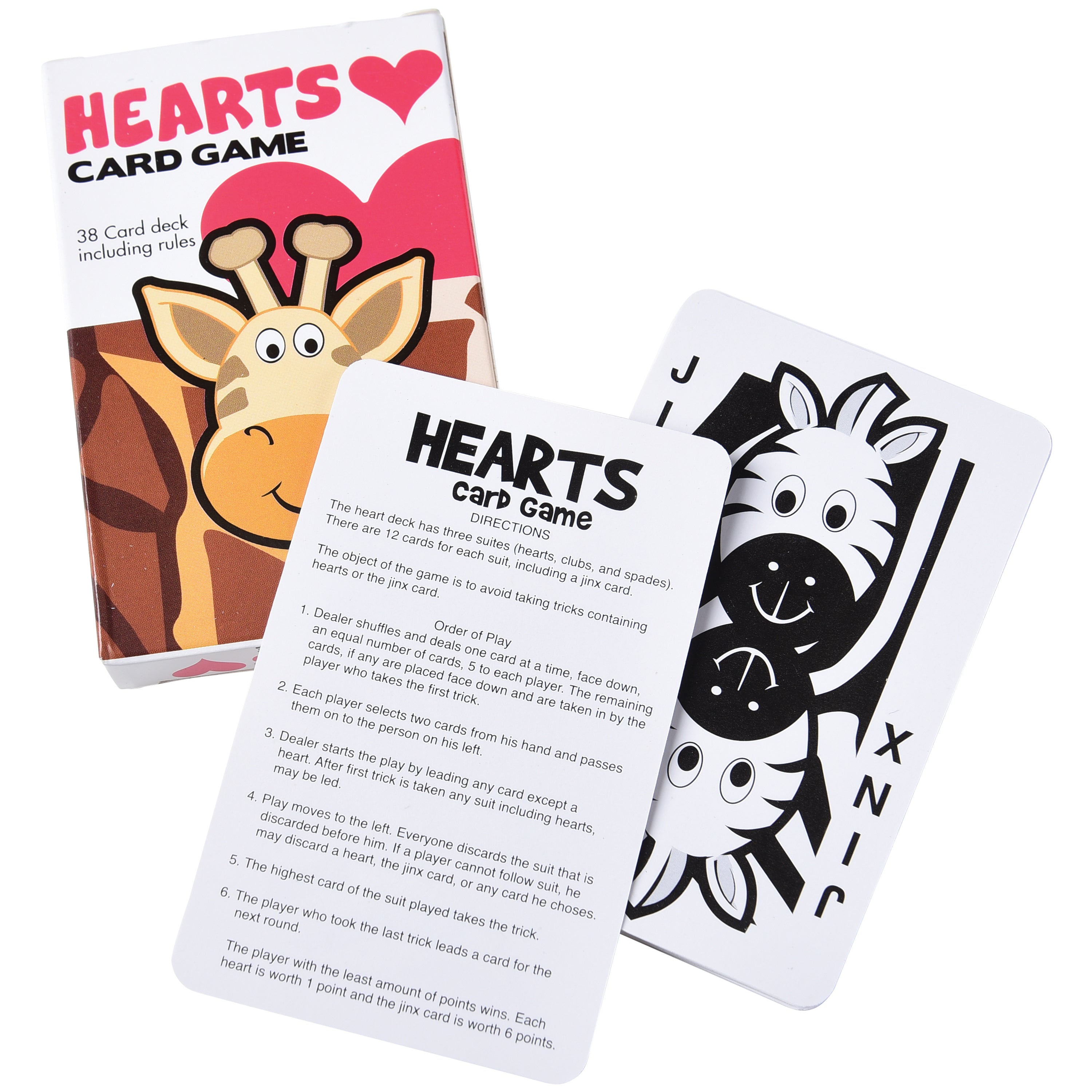 Old Maid & Hearts Value Card Games - 12 Count