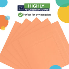Peach Beverage Napkins - 9 in. | 1800 Count