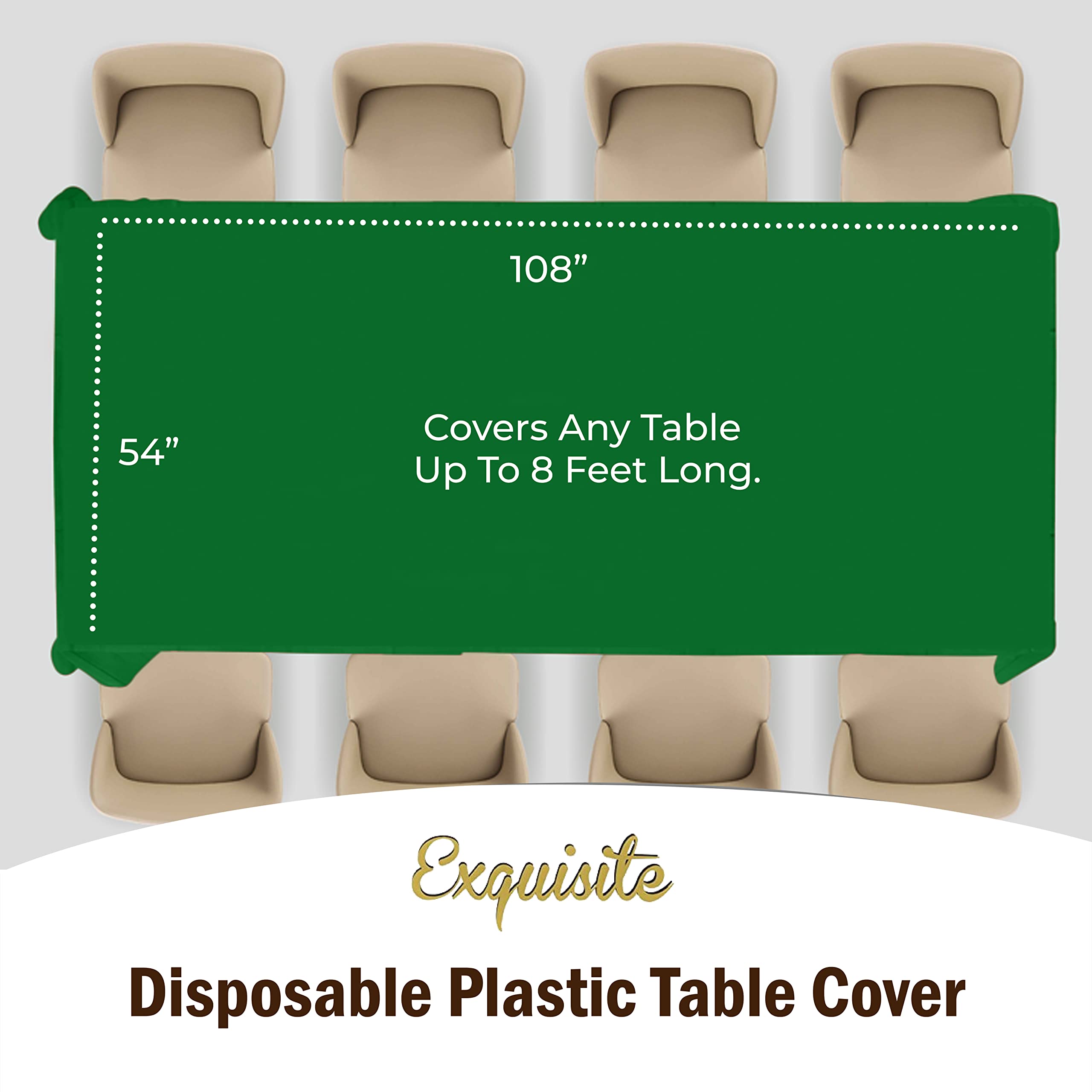 Premium Emerald Green Table Cover