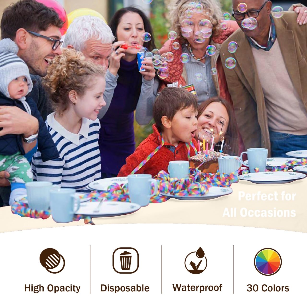 Premium Ivory Table Cover