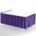 Purple Plastic Table Skirt - 14 ft. x 29 in.