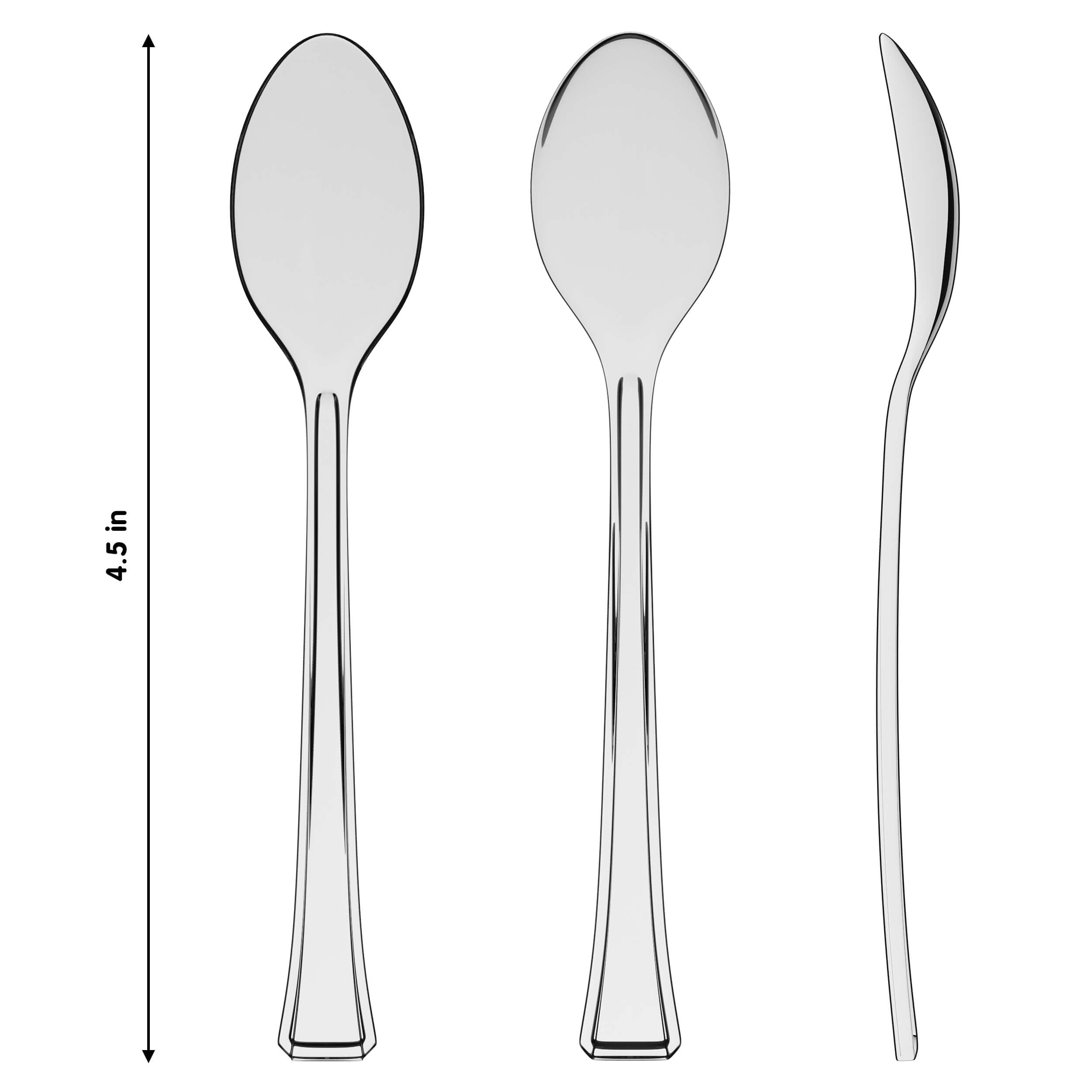Exquisite Clear Plastic Tasting Spoons 100 Count - 4 in.