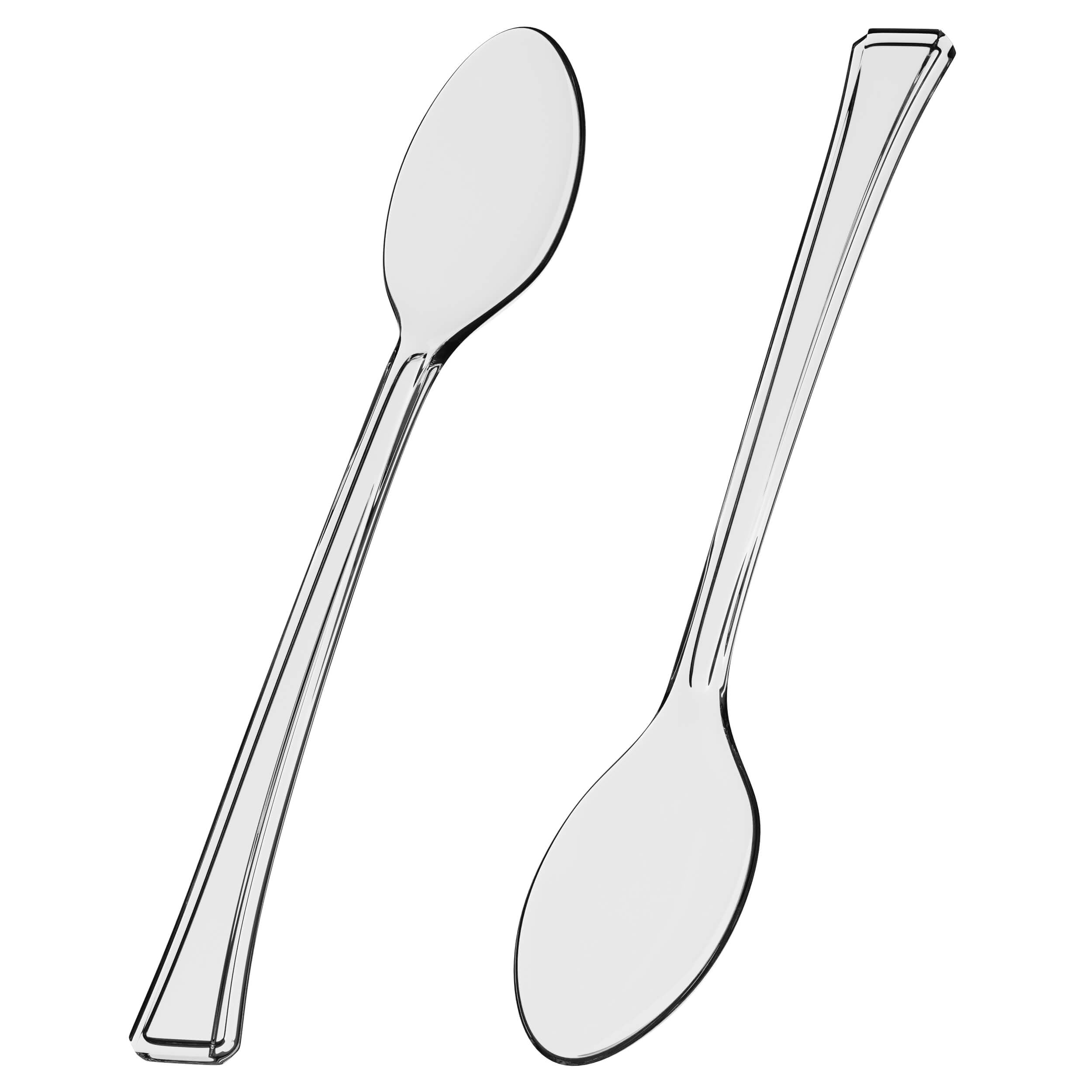 Exquisite Clear Plastic Tasting Spoons 100 Count - 4 in.