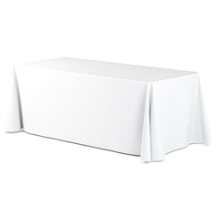 70 In. x 120 In. Premium White Table Cover