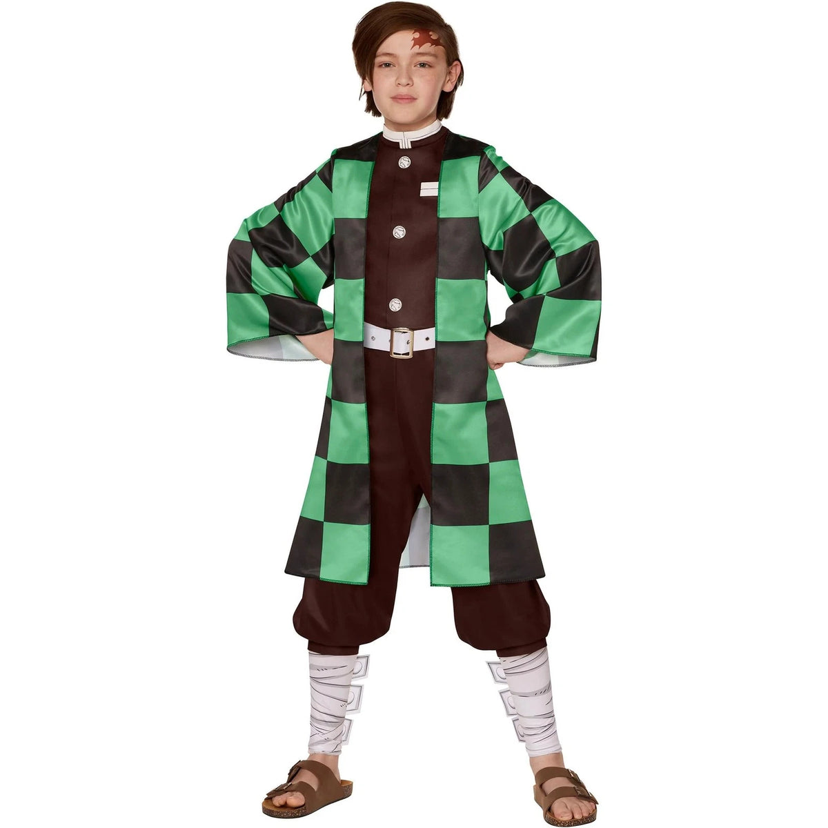 Demon Slayer Tanjiro Halloween Costume - Adult S (34-36)