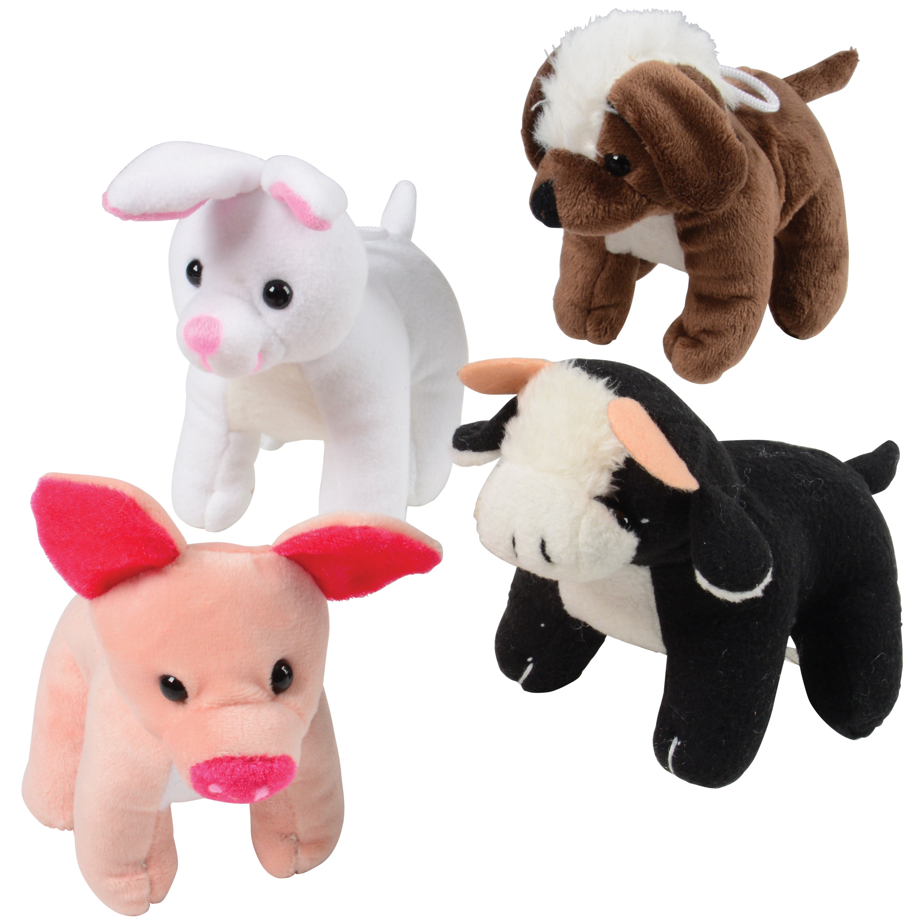 Furry Farm Animals - 12 Count