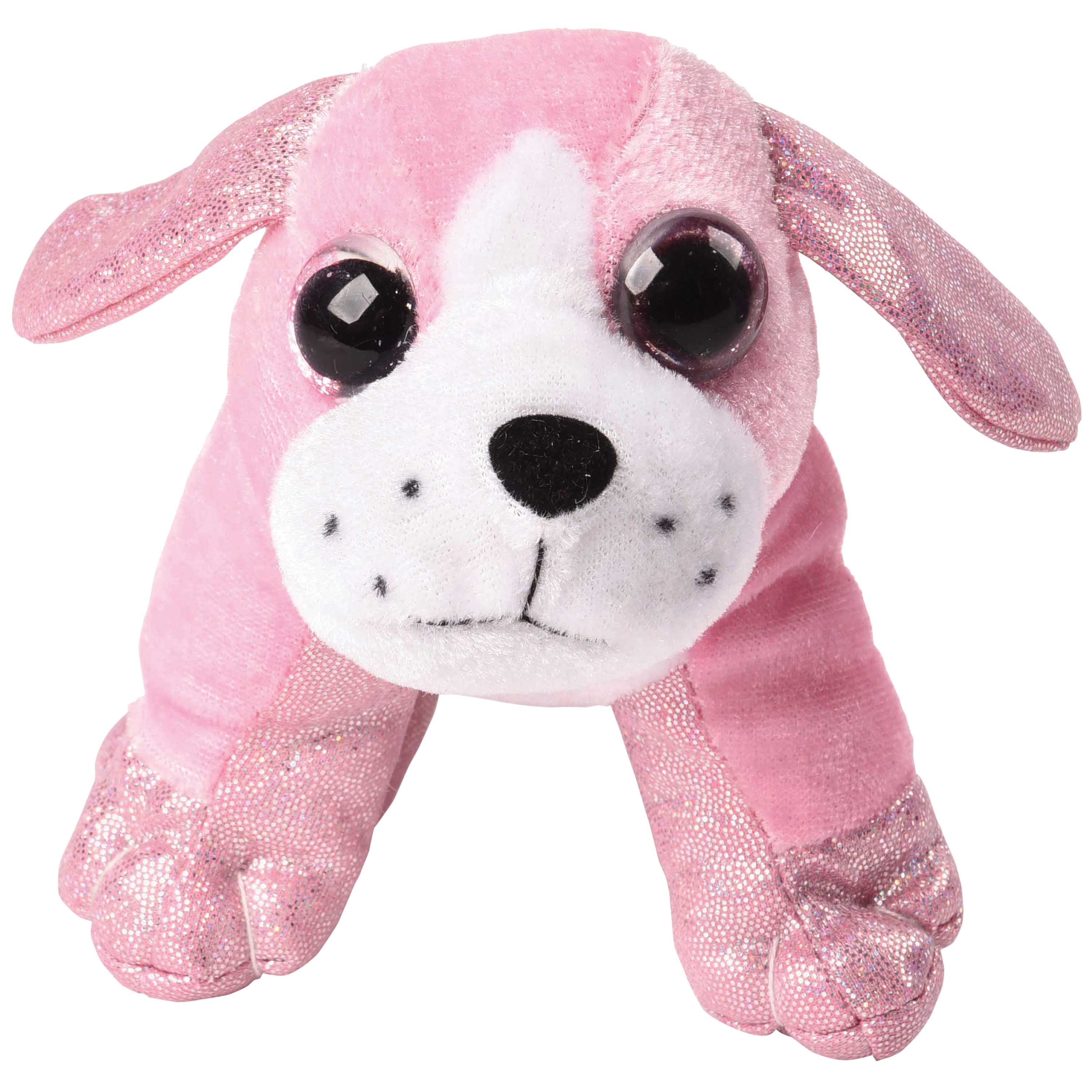 Glitter Sitting Dogs Plush - 12 Count