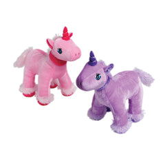 Pink & Purple Plush Unicorns - 12 Count