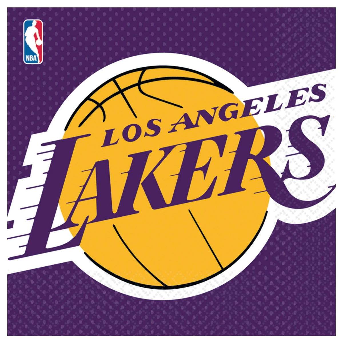 Los Angeles Lakers Lunch Napkins - 16 Pack