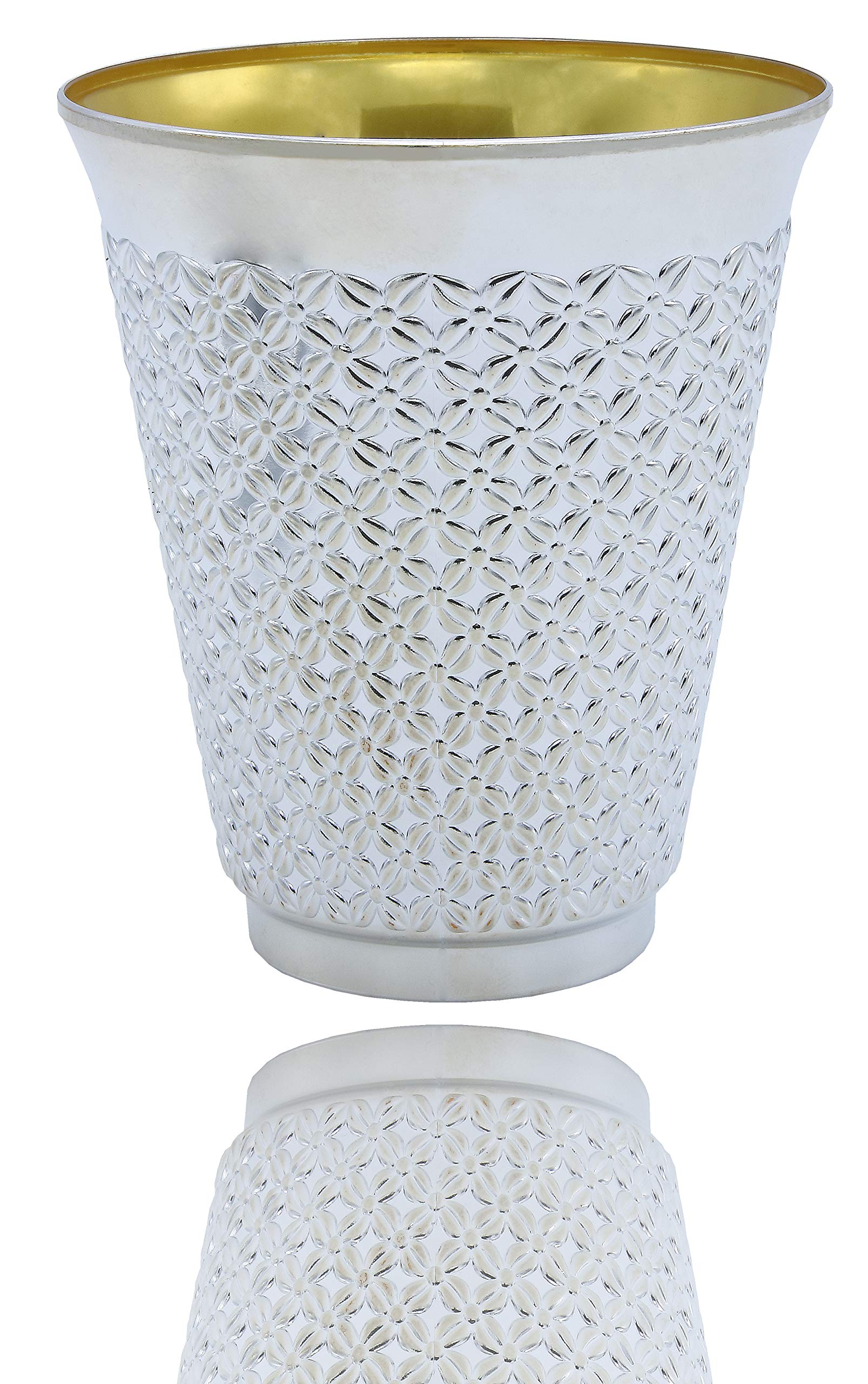 5.5 Oz. Silver Becher Kiddush Cup & Plates Set | 300 Pack