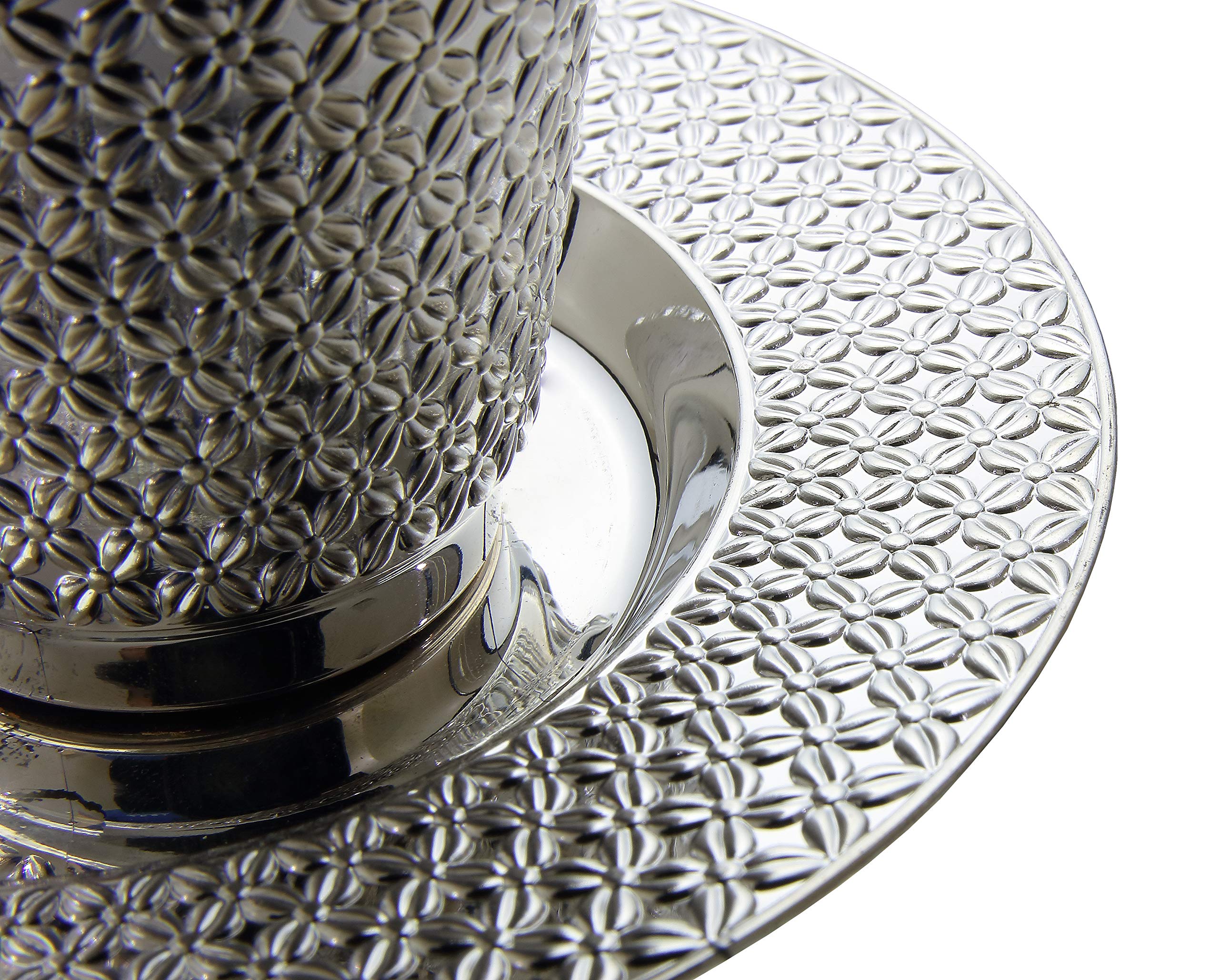 Silver Kiddush Cup and Saucer Set (50)