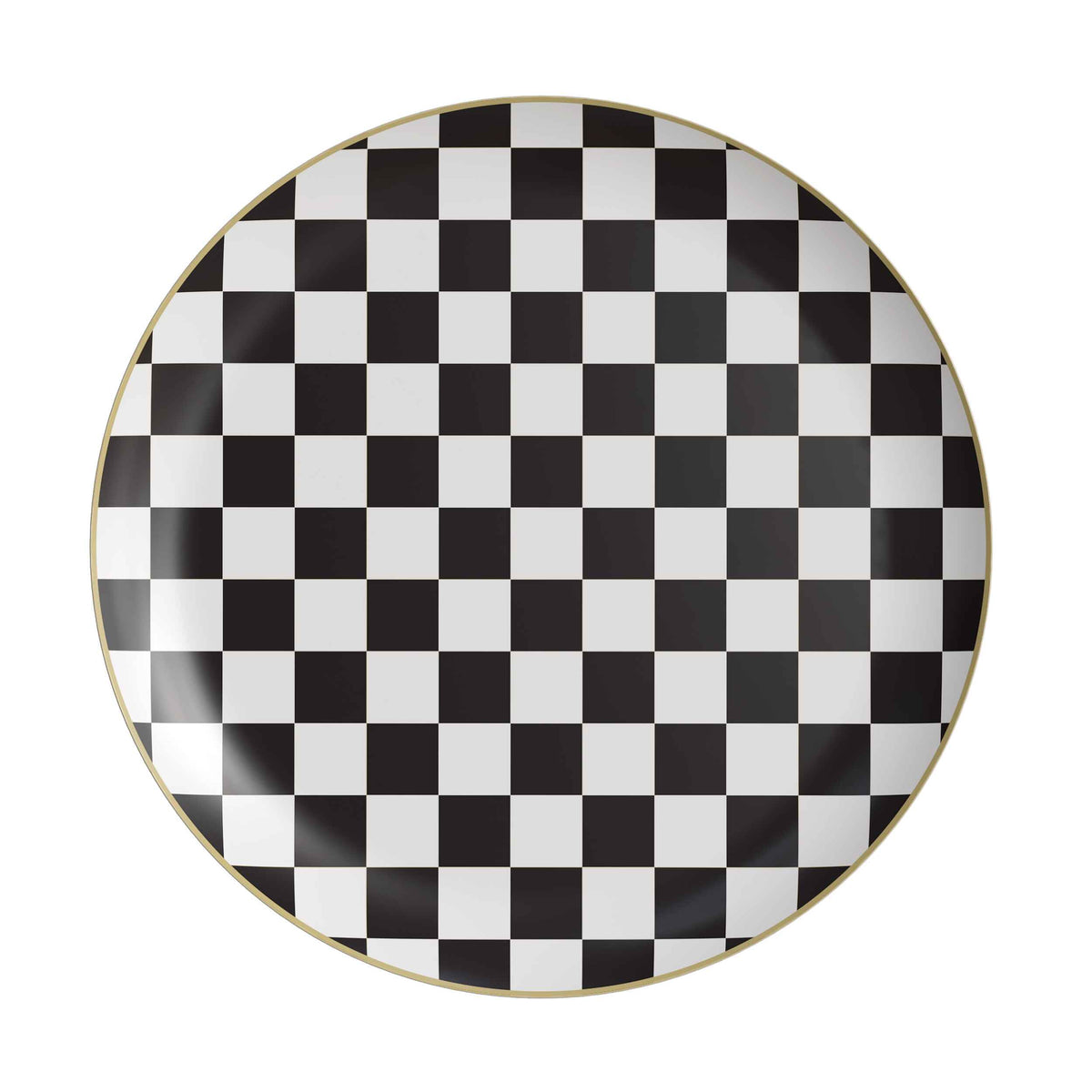 10 In. Earthtrends Checkered Design Plates | 20 Count
