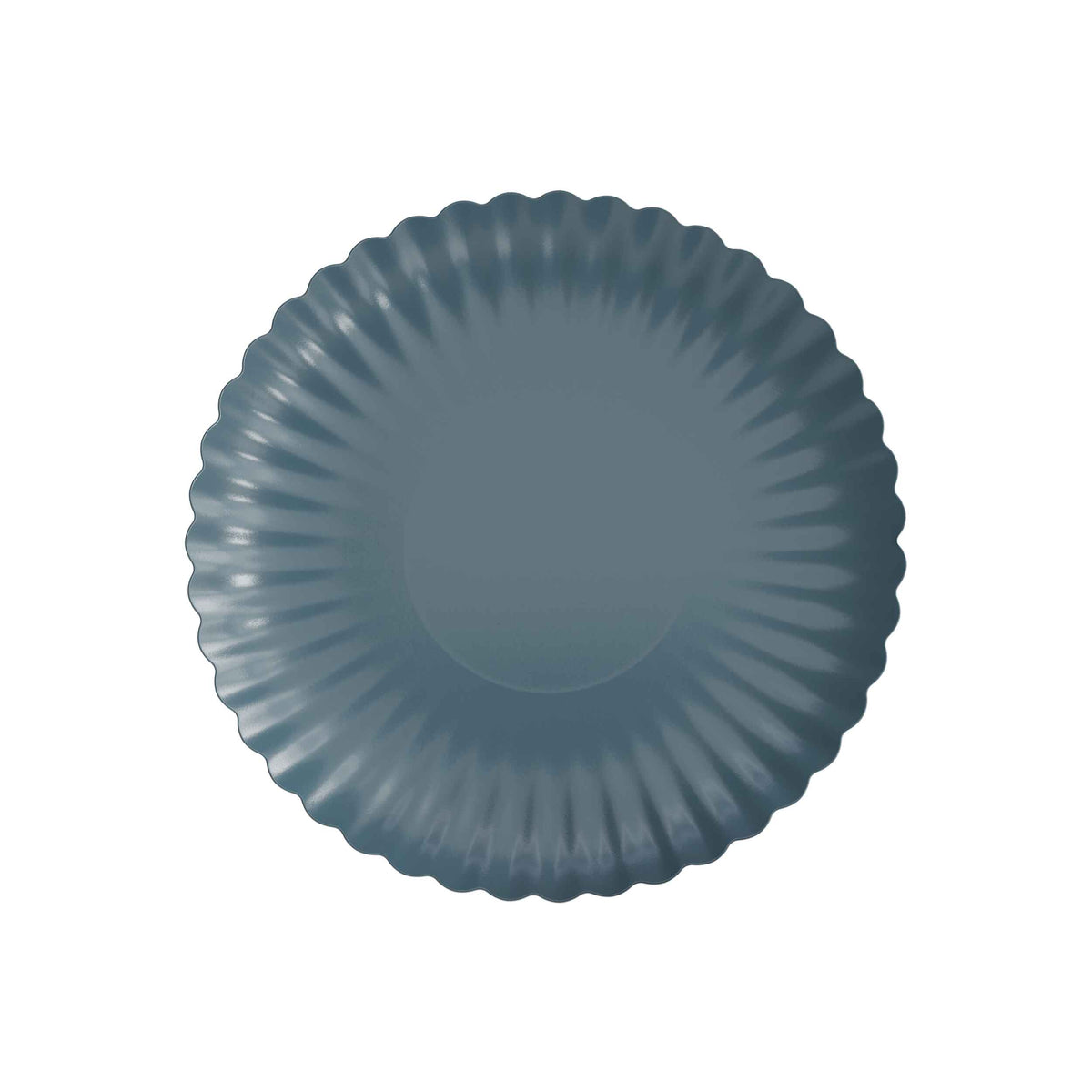 8.5 In. Scalloped Paper Plates - Slate Blue | 10 Count