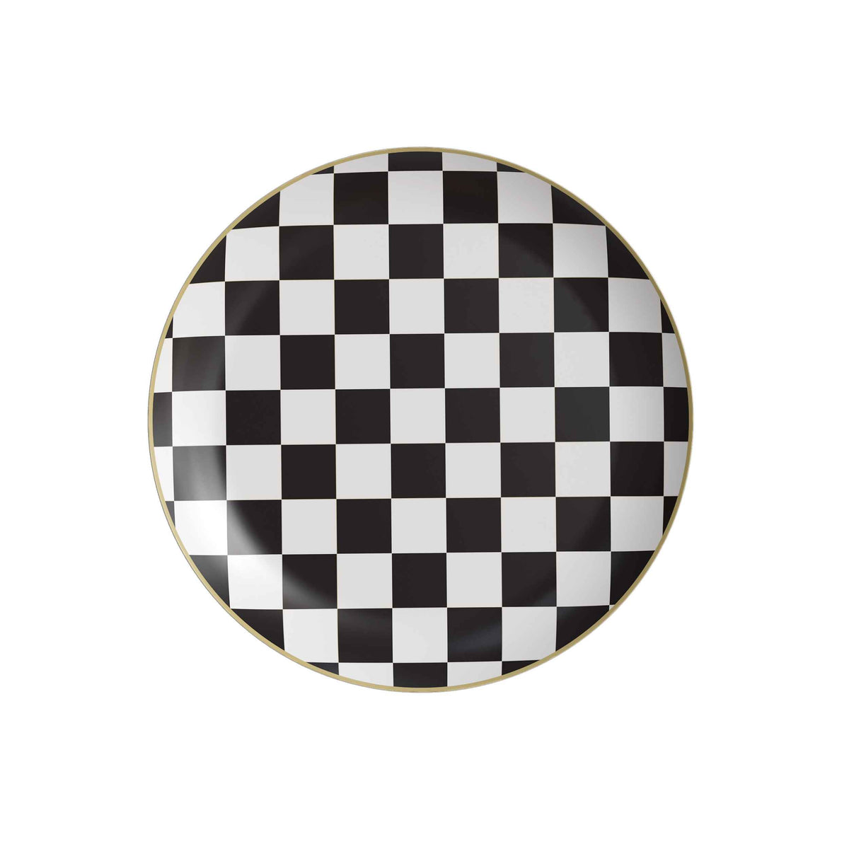 8 In. Earthtrends Checkered Design Plates | 20 Count