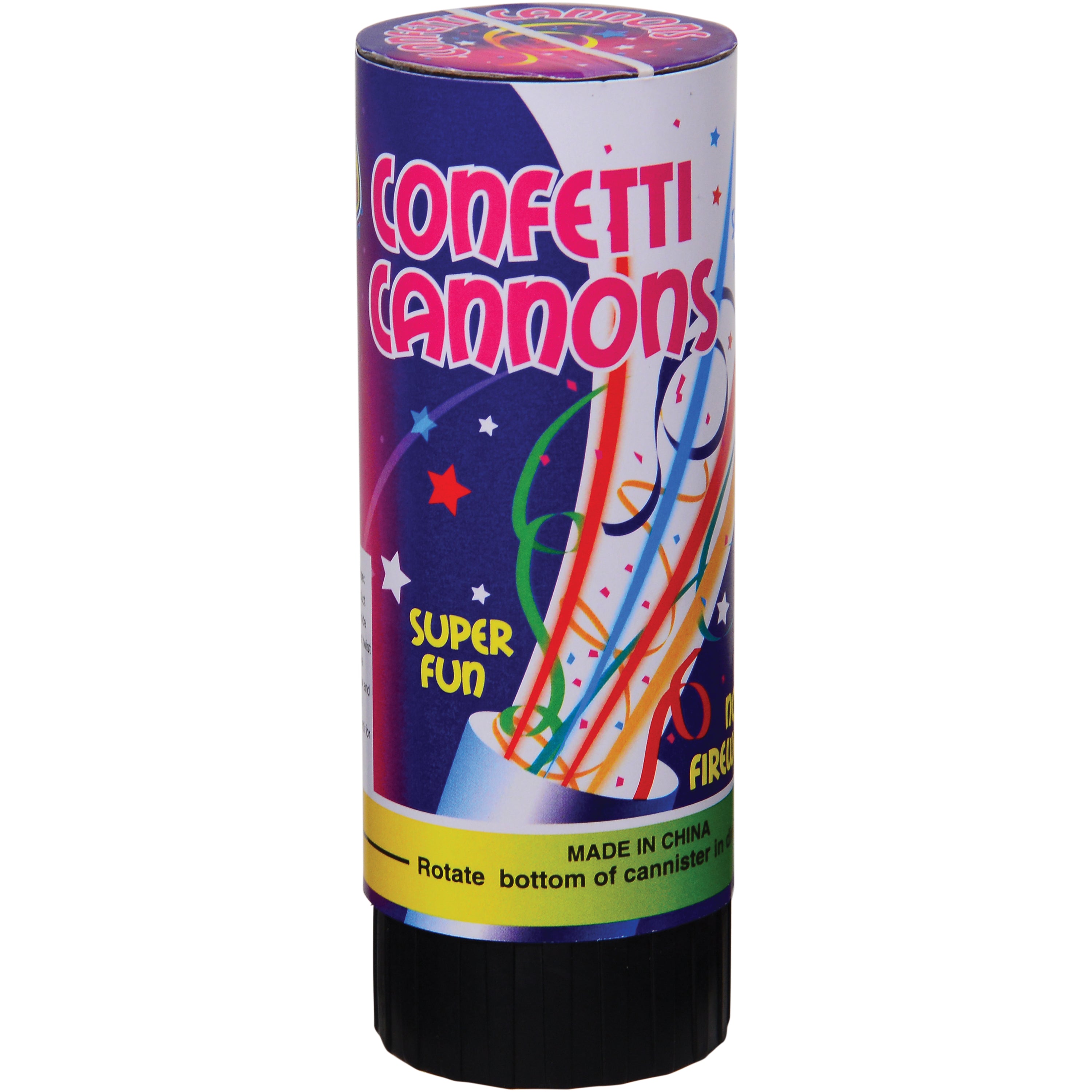 Confetti Cannons/4 Per Pkg - 4 Count