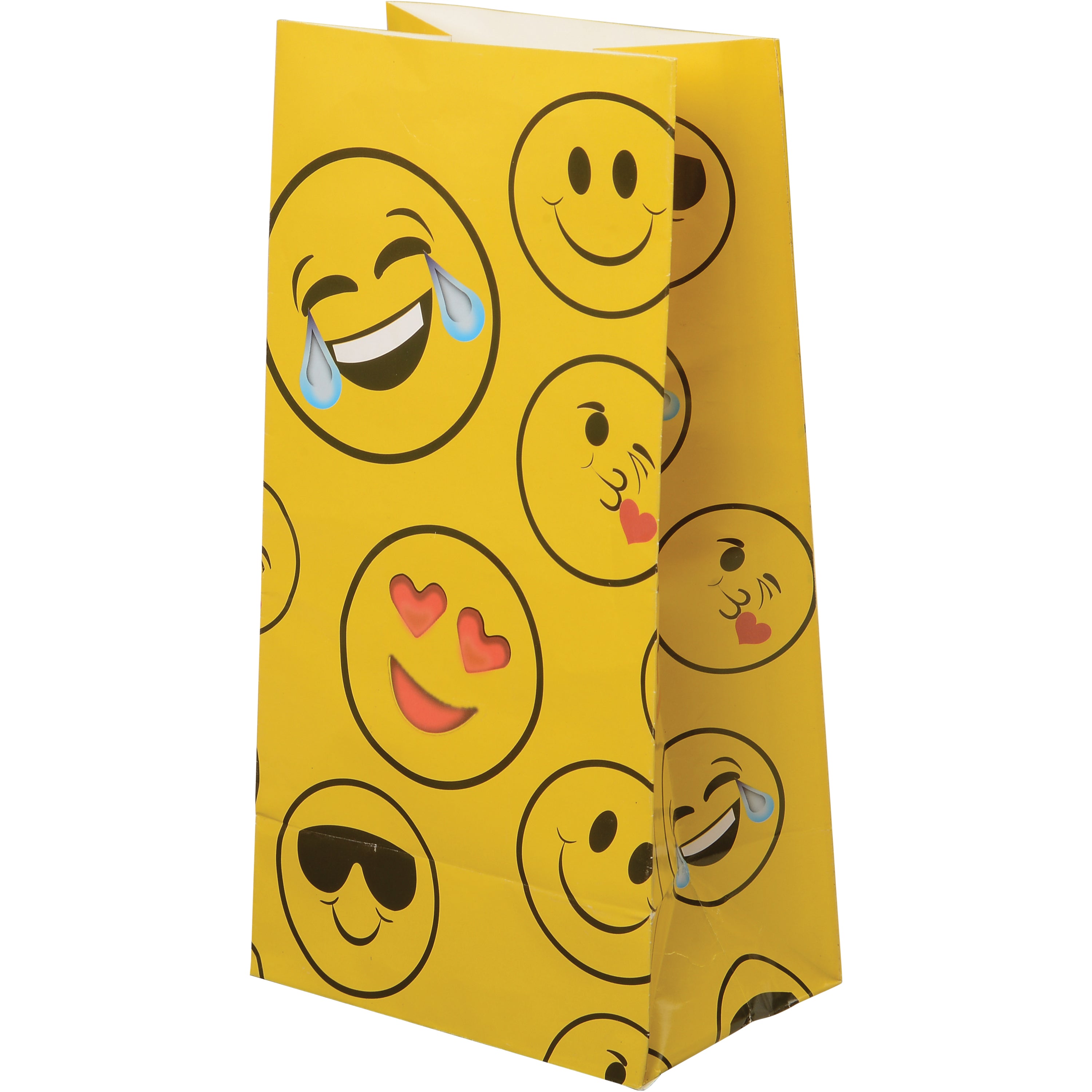 Emoji Paper Bags - 12 Count