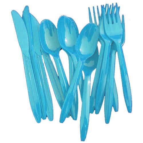 Turquoise Cutlery Combo Pack | 48 Count