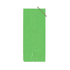 4in. x 9in. Lime Green Poly Bags (48)