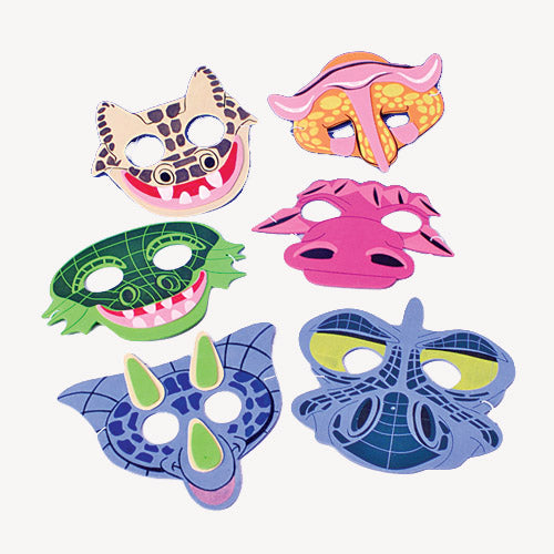 Dino Foam Masks - 12 Ct.
