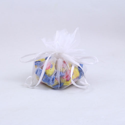 White Flower Edge Mini Organza Pouch (12)