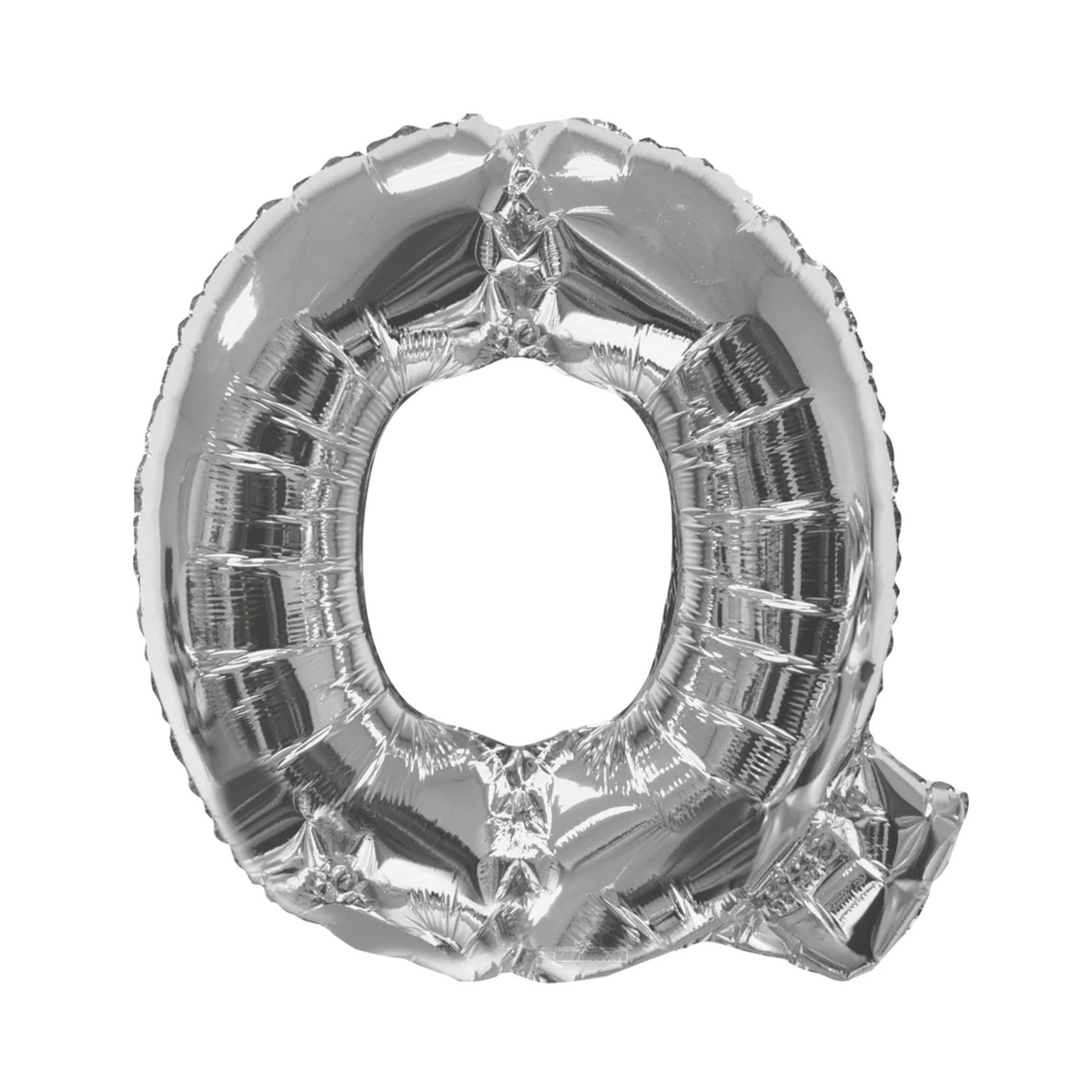 34" Letter Q Silver Mylar Balloon