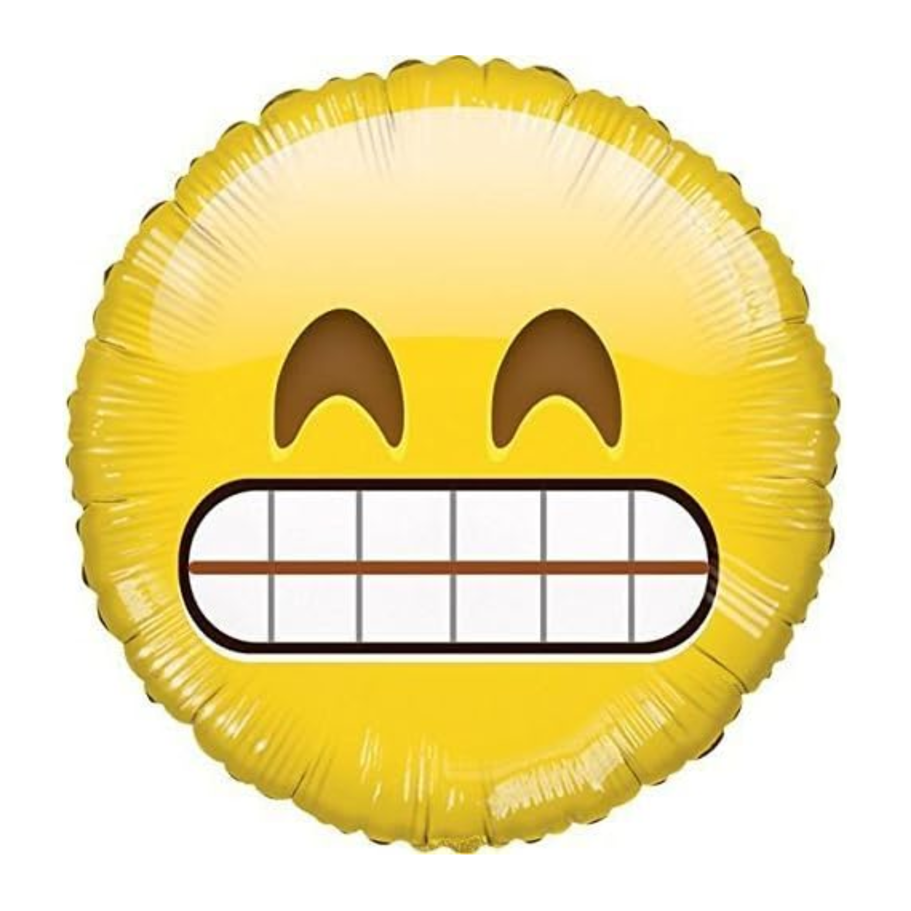 Stressed Smiley Emoji Mylar Balloon