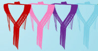 Multi-Color Drop Fringe Garland 20in. x 12'