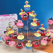 Silver 5 Tier Cupcake Stand