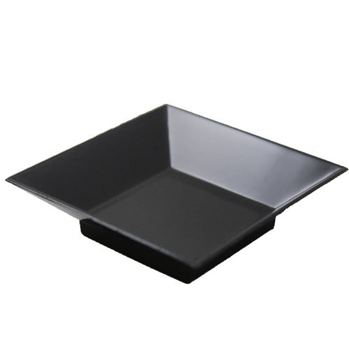 2 3/4 In. Black Square Miniature Plates | 12 Count